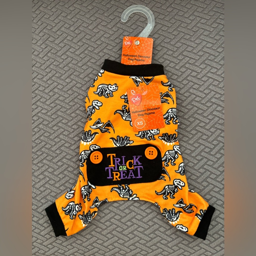 Pet Central Halloween Dinosaur Dog Pajamas